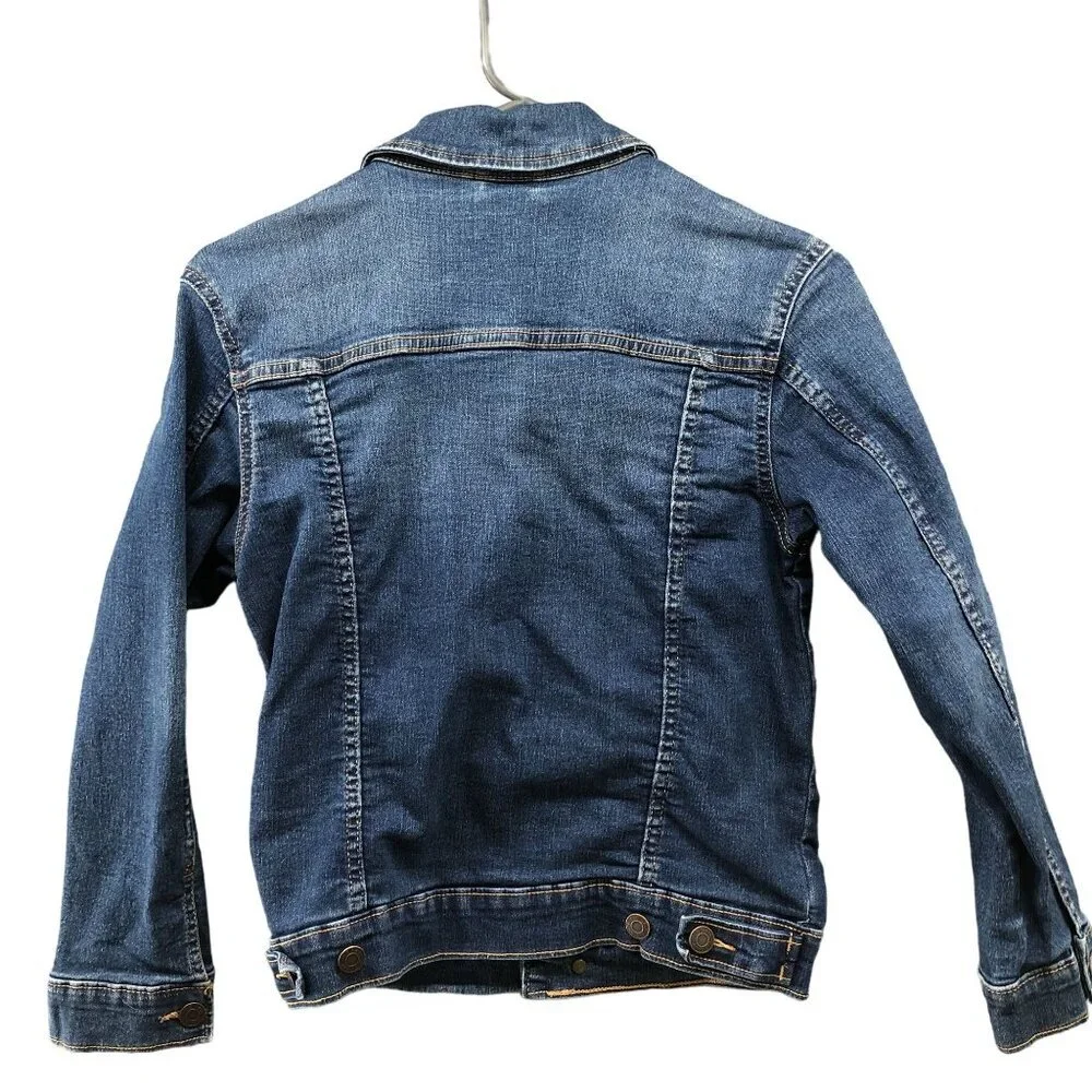 Old Navy Jean Jacket Kids L (10-12) Blue Denim‎ Classic Trucker